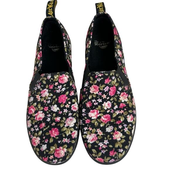 Dr Martens Finch Floral Slip On Shoes AW004 Womens Size 7 - Picture 3 of 8